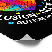 Autisme Respect Liefde Inclusie Aanvaarding Bewust Poster (Hoek)