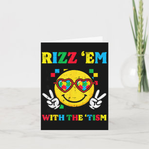 Autisme rizz ze met de tism glimlach asd meme mann kaart