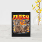 Autisme Rock Hyrax Ongepast Grappig Vreemd Specifi Kaart (Gele Bloem)