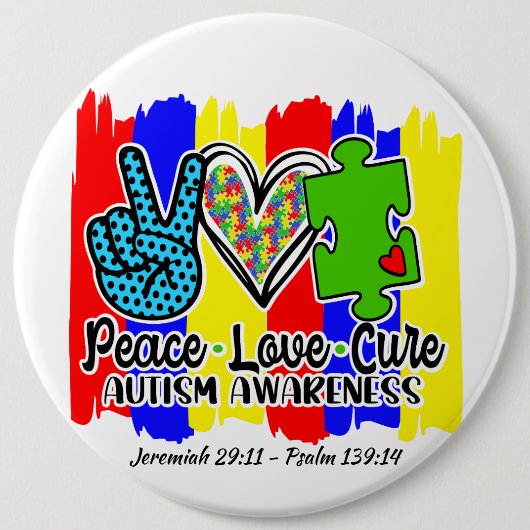 Autisme:Ronde Button (Voorkant)