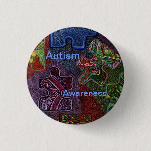 Autisme Ronde Button 3,2 Cm