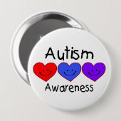 Autisme Ronde Button 4,0 Cm (Voorkant /achterkant)