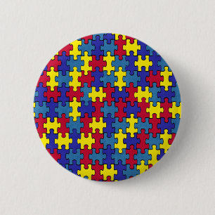 Autisme Ronde Button 5,7 Cm