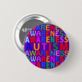 Autisme Ronde Button 5,7 Cm (Voorkant /achterkant)