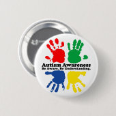 Autisme Ronde Button 5,7 Cm (Voorkant /achterkant)