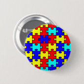 Autisme Ronde Button 5,7 Cm (Voorkant /achterkant)