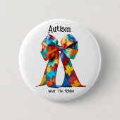 Autisme Ronde Button 5,7 Cm (Voorkant)