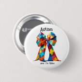 Autisme Ronde Button 5,7 Cm (Voorkant /achterkant)