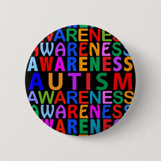 Autisme Ronde Button 5,7 Cm (Voorkant)