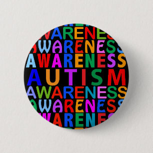 Autisme Ronde Button 5,7 Cm