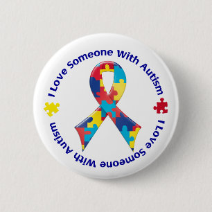 Autisme Ronde Button 5,7 Cm