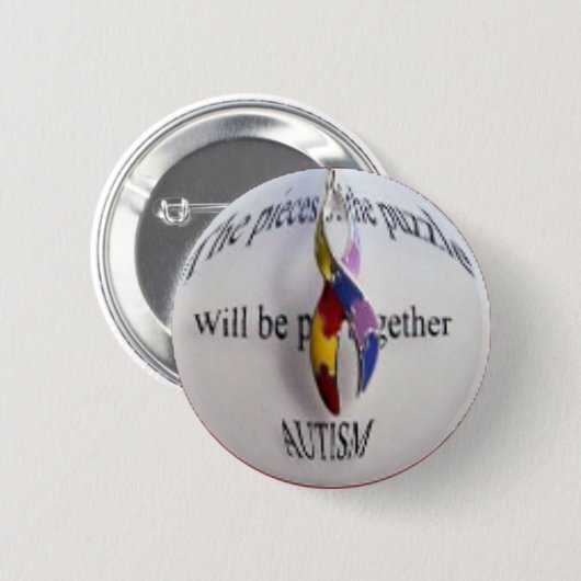 autisme ronde button 5,7 cm (Voorkant /achterkant)
