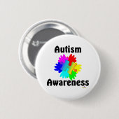Autisme Ronde Button 5,7 Cm (Voorkant /achterkant)