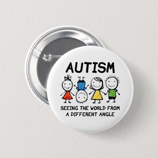 Autisme Ronde Button 5,7 Cm (Voorkant /achterkant)
