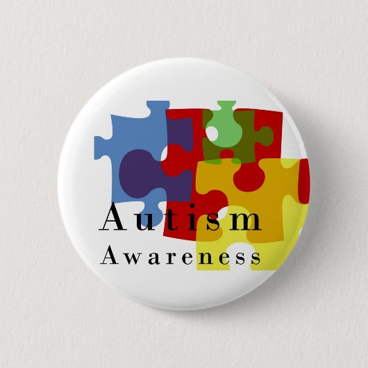 Autisme Ronde Button 5,7 Cm (Voorkant)