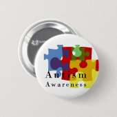 Autisme Ronde Button 5,7 Cm (Voorkant /achterkant)