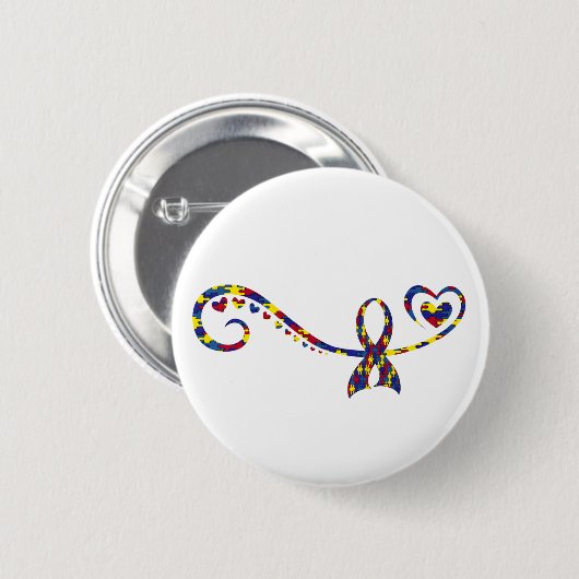 Autisme Ronde Button 5,7 Cm (Voorkant /achterkant)