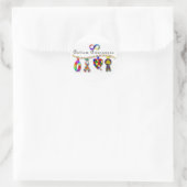 Autisme Ronde Sticker (Tas)