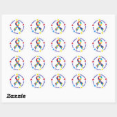 Autisme Ronde Sticker (Vel)