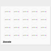 Autisme Ronde Sticker (Vel)