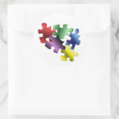 Autisme Ronde Sticker (Tas)