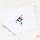 Autisme Ronde Stickers (Envelop)