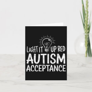 Autisme - Rood in plaats - Acceptatie Niet Bewustz Kaart