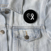 Autisme - Rood in plaats - Acceptatie Niet Bewustz Ronde Button 5,7 Cm (In situ)