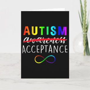Autisme Rood in Plaats Acceptatie Niet Bewustzijn Kaart