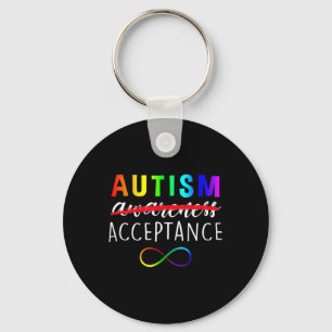 Autisme Rood in Plaats Acceptatie Niet Bewustzijn Sleutelhanger
