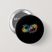Autisme rood in plaats van oneindig symbool autist ronde button 5,7 cm (Voorkant /achterkant)