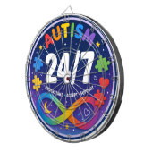 Autisme Roos Dartbord (Voorkant Rechts)
