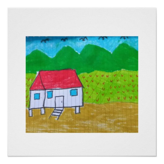 Autisme schilderij perfect poster (Voorkant)