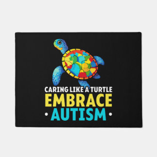 Autisme Schildpad Autistische puzzel Autisme Aware Deurmat