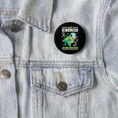 Autisme Schildpad Autistische puzzel Autisme Aware Ronde Button 5,7 Cm (In situ)