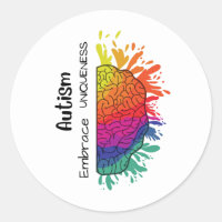 Autisme sensibiliserende cadeaus sticker aspergers