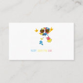 Autisme sensibiliserende shirten Autism shirten vo Visitekaartje (Voorkant)