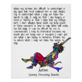 Autisme: Sensorische verwerkingsstoornis Poster (m (Voorkant)