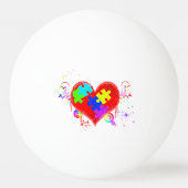 Autisme Shining Heart Pingpongbal (Achterkant)