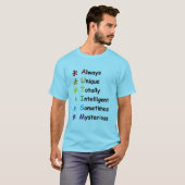Autisme Shirt (Voorkant volledig)
