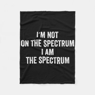 Autisme Shirt Grappig Ik zit niet in het spectrum Fleece Deken