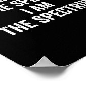 Autisme Shirt Grappig Ik zit niet in het spectrum Poster (Hoek)
