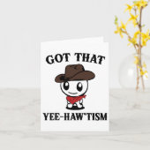 Autisme Shirt Grappig Kreeg Dat Yee Haw'tisme Kaart (Gele Bloem)