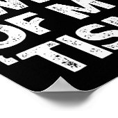 Autisme Shirt Grappig zijn in ontzag van mijn tism Poster (Hoek)