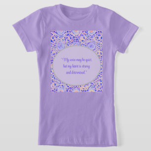 Autisme-shirt - stille stem, sterk hart t-shirt