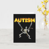 Autisme Skelet Grappig Vreemd Specifiek Dank Meme Kaart (Gele Bloem)