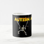 Autisme Skelet Grappig Vreemd Specifiek Dank Meme Koffiemok (Center)
