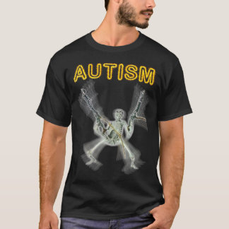 Autisme Skelet Meme Grappige Mannen Vrouwen Kinder T-shirt