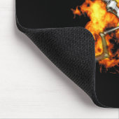 Autisme Skelet Pistolen Funny Fire Botten Spooky Muismat (Hoek)