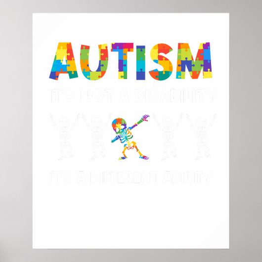 autisme skeleto poster (Voorkant)